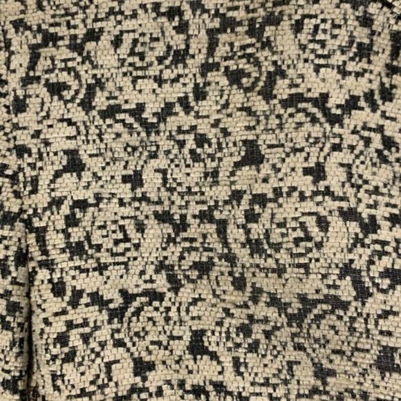 Doncaster Collection Blazer 12 XL Black Jacquard Open Viscose Silk Lined - Picture 4 of 8